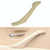 Car Leather Left Side Inner Door Handle Assembly 51417225854 for BMW 5 Series F10 / F18 2011-2017(Beige)