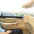 Car Leather Left Side Inner Door Handle Assembly 51417225854 for BMW 5 Series F10 / F18 2011-2017(Beige)