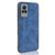 For vivo V21 Shockproof Sewing Cow Pattern Skin PC + PU + TPU Case(Blue)