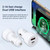 LZ-201 PD 20W USB-C / Type-C + QC 3.0 USB Mini Fast Car Charger(White)