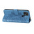 For OPPO A15 / A15s 7-petal Flowers Embossing Pattern Horizontal Flip PU Leather Case with Holder & Card Slots & Wallet & Photo Frame(Blue)