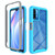 For Xiaomi Poco M3 / Redmi 9T Starry Sky Solid Color Series Shockproof PC + TPU Protective Case(Baby Blue)