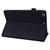 For iPad 10.2 2021 / 2020 / 2019 Calf Pattern Double Folding Design Embossed Leather Case with Holder & Card Slots & Pen Slot & Elastic Band(Black)