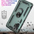 For Samsung Galaxy A32 4G Shockproof TPU + PC Protective Case with 360 Degree Rotating Holder(Green)