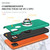 For Xiaomi Redmi 9C PC + TPU Shockproof Magnetic Protective Case with Invisible Ring Holder(Dark Green)