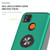 For Xiaomi Redmi 9C PC + TPU Shockproof Magnetic Protective Case with Invisible Ring Holder(Dark Green)