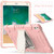 3-Layer Protection  Screen Frame + PC + Silicone Shockproof Combination Case with Holder For iPad Pro 10.5 (2019) / (2017)(Cherry Blossoms Pink)