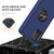 For Samsung Galaxy A71 4G PC + TPU Shockproof Magnetic Protective Case with Invisible Ring Holder(Blue)