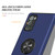 For Samsung Galaxy Note20 PC + TPU Shockproof Magnetic Protective Case with Invisible Ring Holder(Blue)