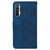For Tecno Camon 17 Geometric Embossed Leather Phone Case(Blue)