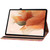 For Samsung Galaxy Tab S8+ / Tab S7+ Color Weave Texture Flip Leather Tablet Case with Holder(Rose Red)