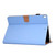 For iPad 10.2 2021 / 2020 / 2019 Solid Color Horizontal Flip Leather Case with Holder & Card Slots & Pen Slot & Sleep / Wake-up Function(Blue)