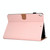 For iPad 10.2 2021 / 2020 / 2019 Solid Color Horizontal Flip Leather Case with Holder & Card Slots & Pen Slot & Sleep / Wake-up Function(Pink)