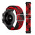 20mm Universal Adjustable Nylon Braided Elasticity Watch Band(Red Black)