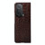 For Honor Magic V Crocodile Top Layer Cowhide Leather Phone Case(Coffee)