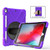 Shockproof Colorful Silicone + PC Protective Case with Holder & Shoulder Strap & Hand Strap & Pen Slot For iPad Pro 10.5(Purple)