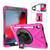 Shockproof Colorful Silicone + PC Protective Case with Holder & Shoulder Strap & Hand Strap & Pen Slot For iPad Pro 10.5(Rose Red)