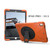 Shockproof Colorful Silicone + PC Protective Case with Holder For iPad Pro 10.5(Orange)