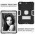 Contrast Color Robot Shockproof Silicone + PC Protective Case with Holder For iPad 9.7 (2017) / (2018)(Black+ Grey)