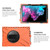 For Microsoft Surface Pro 4 / 5 / 6 / 7 / 7+ Shockproof Colorful Silicone + PC Protective Case with Holder & Hand Strap & Pen Slot(Orange)