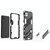 For Samsung Galaxy A22 5G Punk Armor 2 in 1 PC + TPU Shockproof Case with Invisible Holder(Black)