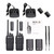 1 Pair RETEVIS RT17 2W 16CHS FRS Two Way Radio Handheld Walkie Talkie, US Plug(Black)
