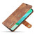For OnePlus 9 Pro DG.MING Crazy Horse Texture Flip Detachable Magnetic Leather Case with Holder & Card Slots & Wallet(Brown)