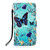 For LG Velvet 2 Pro Colored Drawing Pattern Plain Weave Horizontal Flip Leather Case with Holder & Card Slot & Wallet & Lanyard(Caring Butterfly)