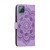 For Samsung Galaxy A22 4G Sun Mandala Embossing Pattern Horizontal Flip PU Leather Case with Holder & Card Slots & Wallet & Lanyard(Purple)