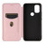 For Blackview A70 (2021) Carbon Fiber Texture Horizontal Flip TPU + PC + PU Leather Case with Card Slot(Pink)