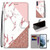 For Samsung Galaxy S21 FE Coloured Drawing Cross Texture Horizontal Flip PU Leather Case with Holder & Card Slots & Wallet & Lanyard(Pink Stone Texture)