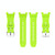 For Huawei Kids Watch 4X Silicone Watch Band with Dismantling Tools, One Size(Lime Green)