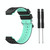 For Garmin Approach S2 / S4 Two-color Silicone Watch Band(Black Mint Green)