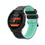 For Garmin Approach S2 / S4 Two-color Silicone Watch Band(Black Mint Green)