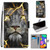 For Samsung Galaxy F62 / M62 Coloured Drawing Cross Texture Horizontal Flip PU Leather Case with Holder & Card Slots & Wallet & Lanyard(Fission Lion)