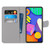 For Samsung Galaxy F62 / M62 Coloured Drawing Cross Texture Horizontal Flip PU Leather Case with Holder & Card Slots & Wallet & Lanyard(Fission Lion)