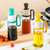 550ml Silicone Brush Head Stainless Steel Oil Pot Seasoning Bottle(Green)