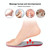 5 Pairs 081 Soft Breathable Shockproof Massage Sports Full Insole Shoe-pad, Size:S (230-250mm)(Blue)