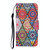 For Samsung Galaxy S21 Ultra 5G Colored Drawing Pattern Horizontal Flip Leather Case with Holder & Card Slots & Wallet & Lanyard(Rhombus Totem)