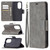 For Huawei P50 Retro Lambskin Texture Pure Color Horizontal Flip PU Leather Case with Holder & Card Slots & Wallet & Lanyard(Grey)