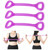 3 PCS Home Workout Fitness Yoga Pull Rope Arm Back Puller(Purple)