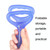3 PCS Home Workout Fitness Yoga Pull Rope Arm Back Puller(Purple)