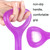 3 PCS Home Workout Fitness Yoga Pull Rope Arm Back Puller(Purple)