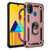 For Galaxy M30s Armor Shockproof TPU + PC Protective Case with 360 Degree Rotation Holder(Rose Gold)
