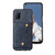 For OPPO Realme V11 5G Double Buckle PU + TPU Shockproof Magnetic Protective Case with Card Slots & Holder(Blue)