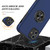 For iPhone 11 Magnetic Ring Kickstand Shockproof Phone Case (Blue)