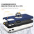 For iPhone 11 Magnetic Ring Kickstand Shockproof Phone Case (Blue)