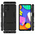 For Samsung Galaxy F62 / M62 Shockproof PC + TPU Protective Case with Hidden Holder(Black)