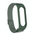 For Xiaomi Mi Band 3 / 4 / 5 Twill 8-shaped Buckle Elastic Watch Band(Dark Green)