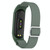 For Xiaomi Mi Band 3 / 4 / 5 Twill 8-shaped Buckle Elastic Watch Band(Dark Green)